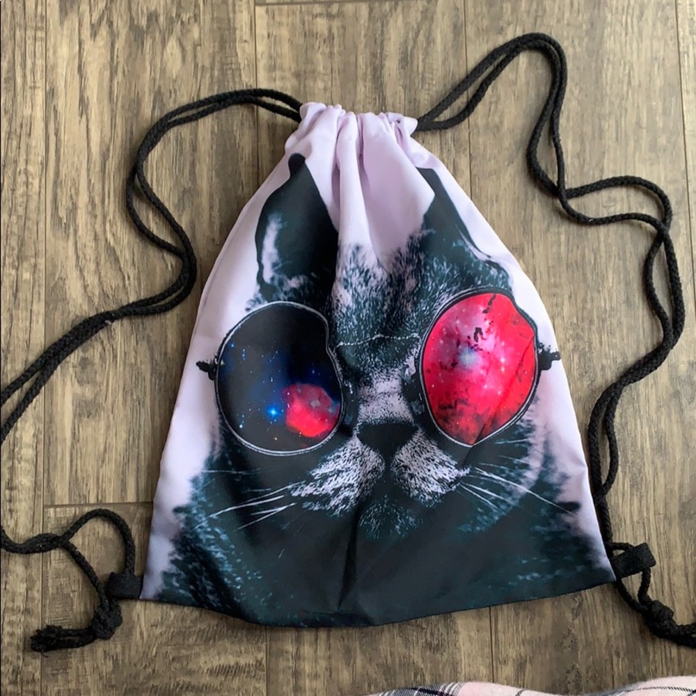 New Cat Drawstring Sac - Picture 2 of 2